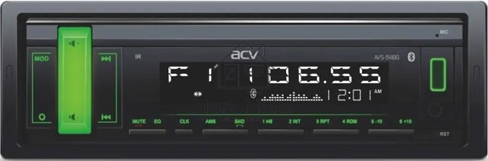Автомагнитола ACV AVS-914BG 1DIN 4x50Вт