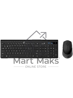 Комплект клавиатура+мышь Genius SlimStar 8230 беспроводной, USB + Bluetooth, 1000 DPI, чёрный