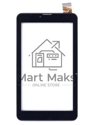 Сенсорное стекло (тачскрин) для Irbis TZ720, черное с рамкой