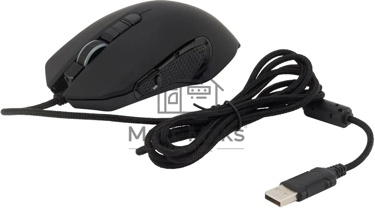Мышь проводная Acer OMW160 черный, 6400 dpi, USB, кнопки - 8