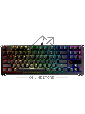 Клавиатура A4 B930 механическая черный USB Gamer LED