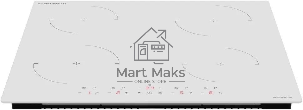 Индукционная варочная панель Maunfeld CVI604EXWH, конфорок: 4 шт., стеклокерамика, независимая, белый