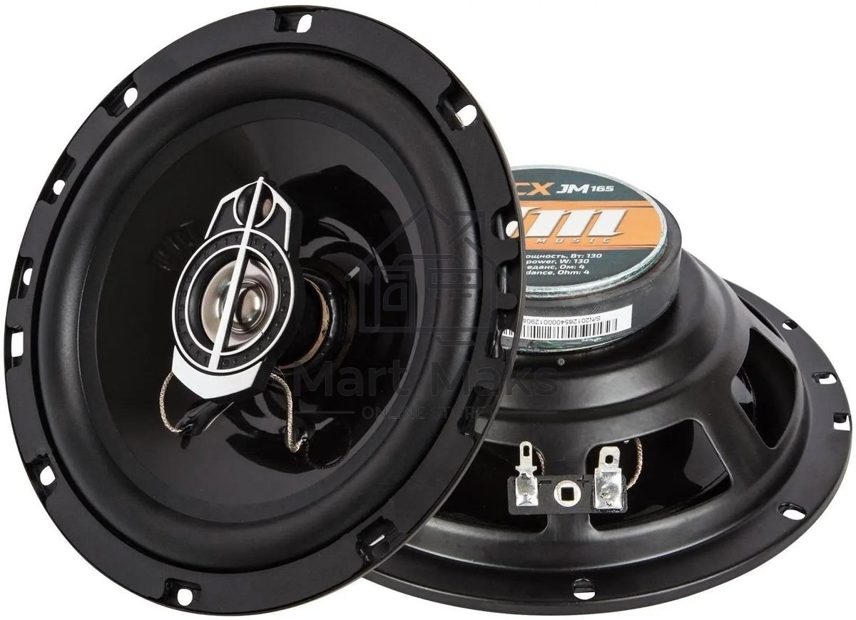 Колонки автомобильные Kicx JM-165 130Вт 89дБ 4Ом 16.5 см (6 1/2 дюйм) (ком.: 2 кол.) коаксиальные трехполосные