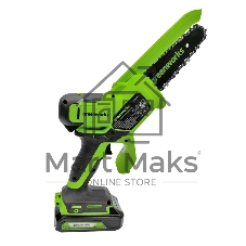 Цепная пила Greenworks GD24CSMNX аккум. 450Вт 0.6л.с. дл.шины:6