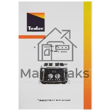 Тостер TESLER TT-445 зеленый, 1500 Вт, 4 слота