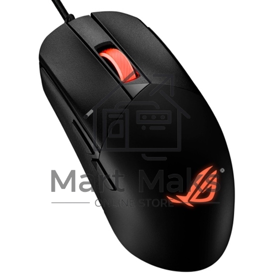 Мышь проводная ASUS P518 ROG STRIX IMPACT III черный, 12000 dpi, USB, кнопки - 5