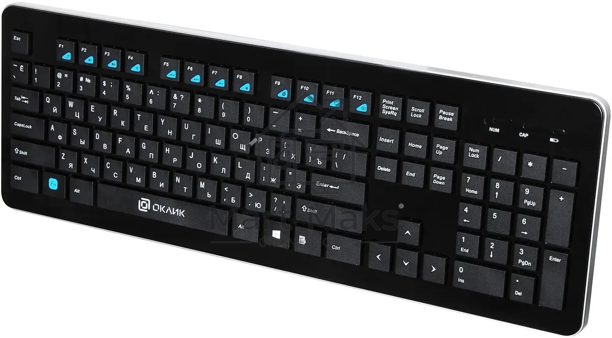 Клавиатура Oklick 870S беспроводная, USB, Радиоканал, черный