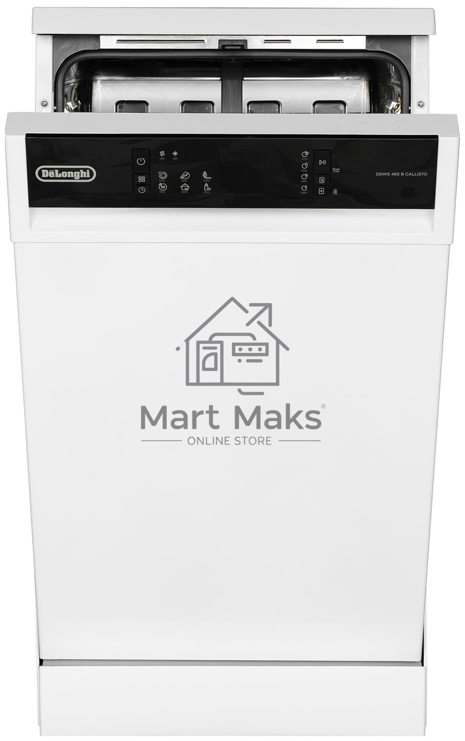 Посудомоечная машина DeLonghi DDWS 465 B Callisto, белая, 44.8 см, 10 компл., 52 дБ, класс A++