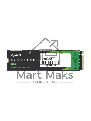 Накопитель SSD Apacer AS2280Q4X, 512Gb, M.2 2280, PCIe 4.0 x4, NVMe, R/W 4500/2500, с радиатором