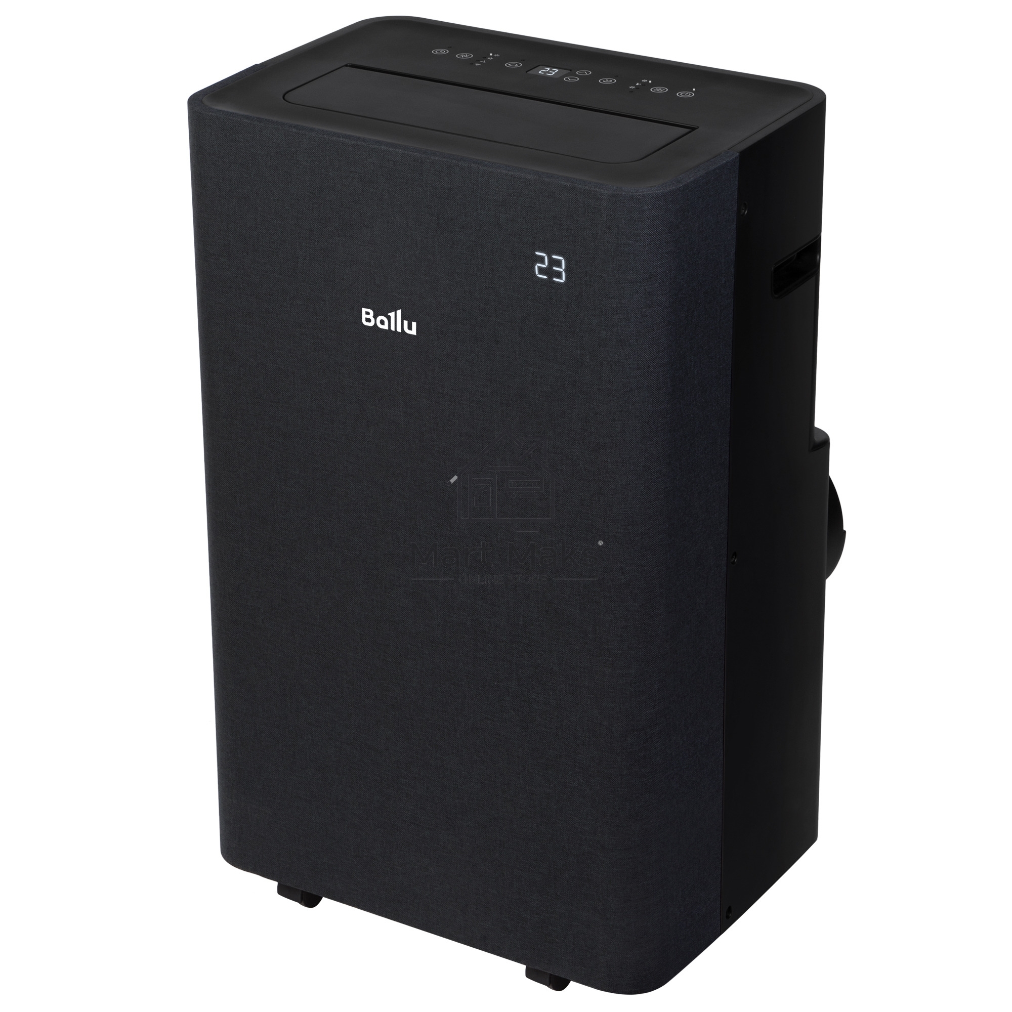 Кондиционер мобильный Ballu Velure BPAC-14 EW/N6 14000 BTU, 35 м², 50 дБ, охлаждение, осушение, черный