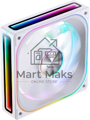 Вентилятор для корпуса JONSBO ZA-120WR Reverse (120x120x28мм, 4-pin PWM, ARGB, 62.4CFM, 37.3dBA, 2400RPM, белый)