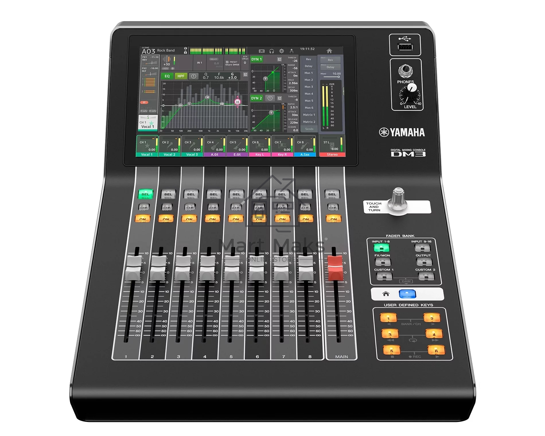 Микшер Yamaha DM3S VDR7310 цифровой, компактный. 9 фейд. + 9