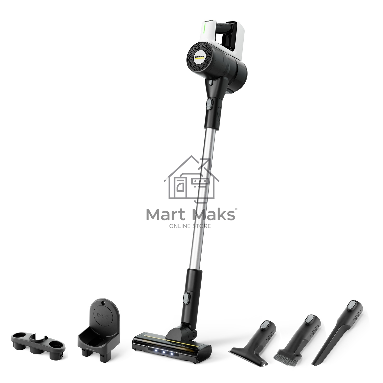 Пылесос вертикальный Karcher VCS 3 Nano Complete белый/черный, питание от аккумулятора, 300 Вт, уборка сухая, пылесборник 0.6 л