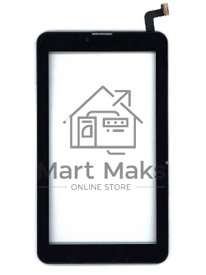 Сенсорное стекло (тачскрин) для Irbis TZ70, черное с рамкой