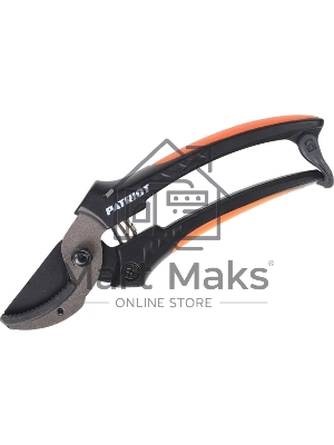 Секатор PATRIOT PAP-177,контактный,наковаленка (cталь 65 Mn), лезвие (япон.сталь SK5), PP+TPR рукоятки, пружин.привод,177 мм