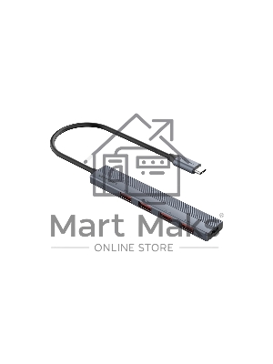 Концентратор Vention OTG USB 3.2 Gen 2 Type-C на 4 USB порта + USB-C PD Серый - 0.15м.