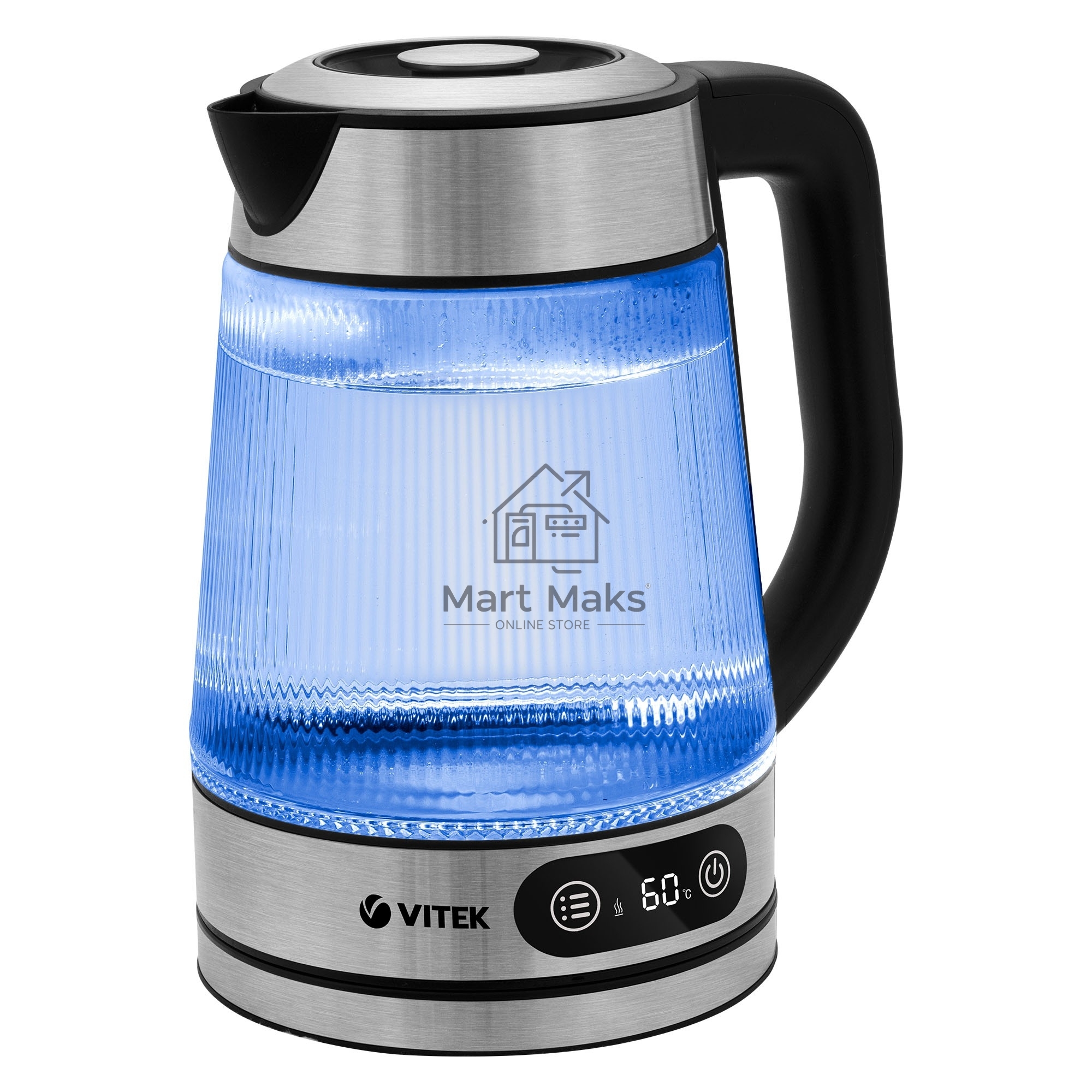 Чайник электрический Vitek VT-8825 1.8л. 2200Вт прозрачный корпус: стекло