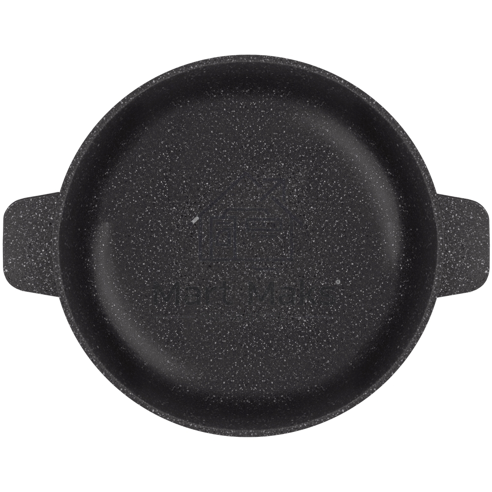 Кастрюля Maunfeld GALAXITE MF24GLX01CR 24 см, 4 л из литого алюминия со стеклянной крышкой