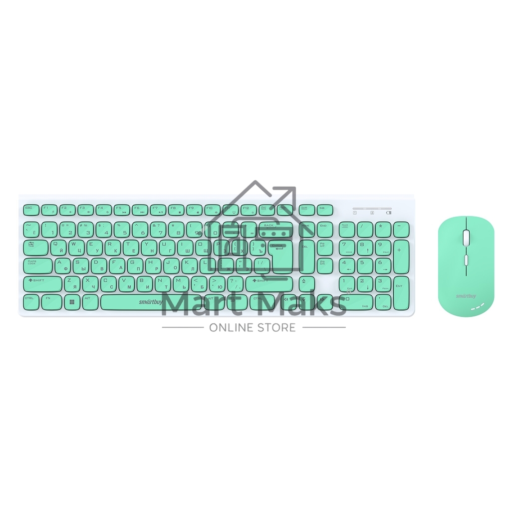 Комплект клавиатура+мышь Smartbuy (SBC-250288AG-WG) ONE 250288AG бело-зеленый