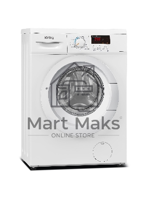 Стиральная машина Korting KWM 40B1270 белый, загрузка фронтальная 7 кг, 1200 об/мин, класс: А+++