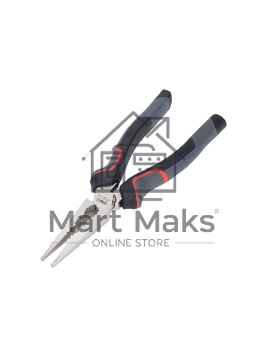 Плоскогубцы удлиненные Deli DL0104 200 мм, Cr-V, эксцентриковый шарнир, антикоррозийное покрытие, трехкомпонентная прорезиненная рукоять