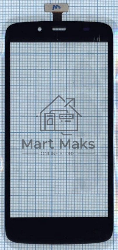 Сенсорное стекло (тачскрин) CT3S0724FPC-A1-E, черное