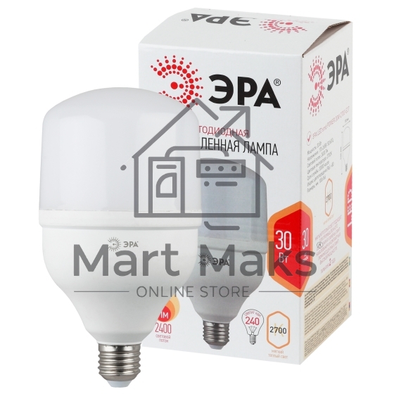 Лампа светодиодная ЭРА Б0027002 STD LED POWER T100-30W-2700-E27