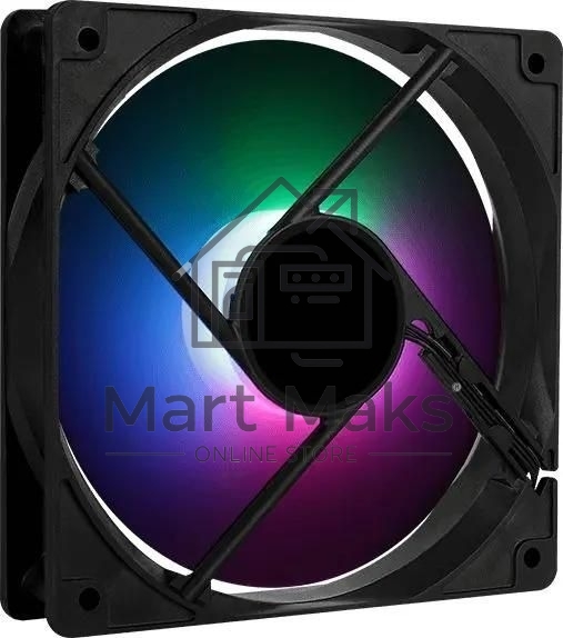 Вентилятор для корпуса Aerocool / Formula Frost 12 PWM FRGB черный, 120 мм, 1500 об/мин, 27.5 дБ, 4 pin