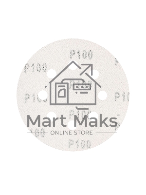 Круг шлифовальный PATRIOT на липучке, 125 мм, Р100, 8 отверстий, 5 шт