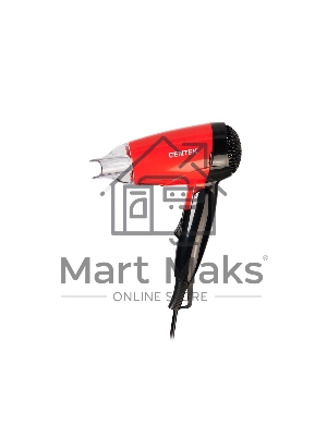 Фен Centek CT-2230 RBL красный/черный, 1200 Вт, компактный