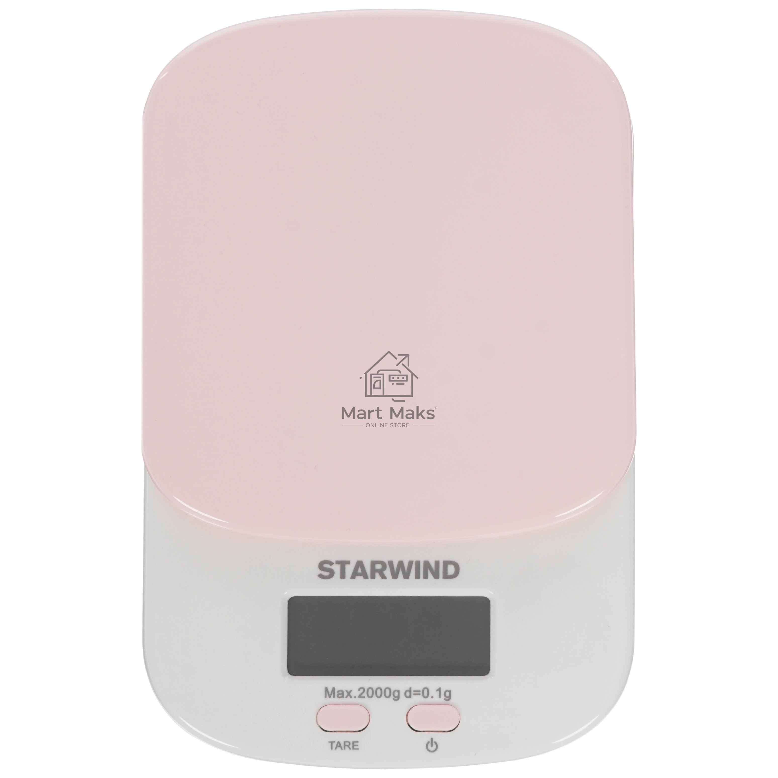 Промо_Весы кухонные электронные Starwind SSK2157 макс.вес:2кг розовый