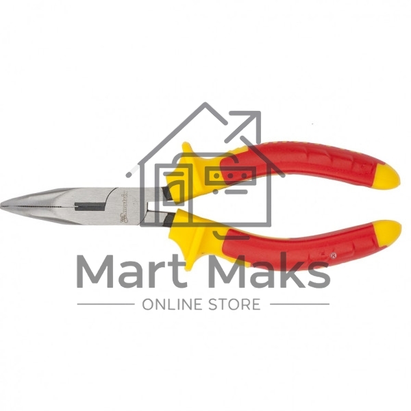 Длинногубцы Matrix изогнутые insulated 160 мм, двухкомпонентные рукоятки