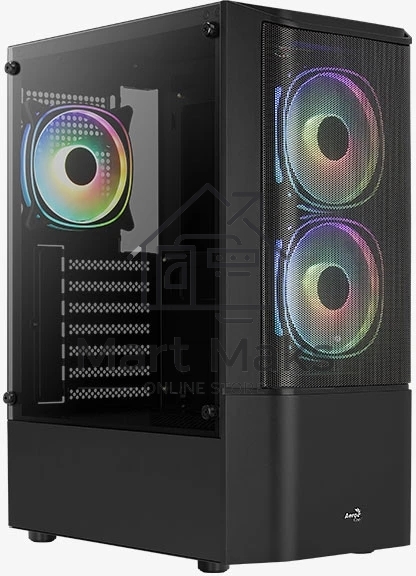 Корпус ATX Aerocool/Formula Quantum Mesh-G-BK-v3 4710562758580 черный, без БП, USB 3.0, 2*USB 2.0, HD Audio