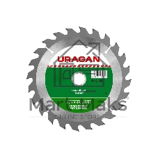 Диск URAGAN Fast 185x30/20мм 24Т, диск пильный по дереву Диск URAGAN Fast 185x30/20мм 24Т, диск пильный по дереву