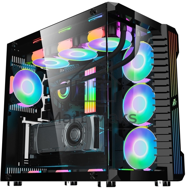 Компьютерный корпус 1STPLAYER STEAMPUNK SP9 черный SP9-BK