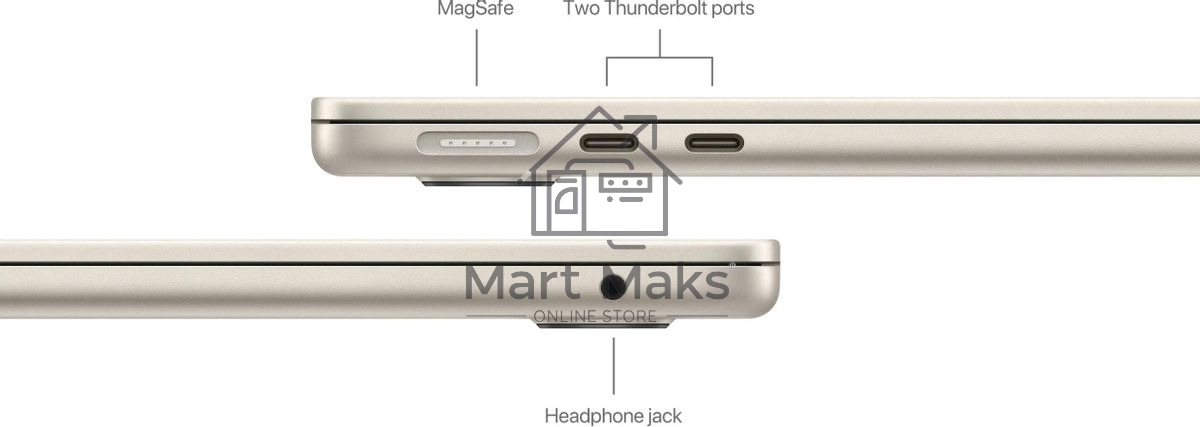 Ноутбук APPLE MacBook Air 13 A3113 сияющая звезда (M3/16Gb/512Gb SSD/MacOS) ((MXCU3ZP/A)) нужен переходник на EU