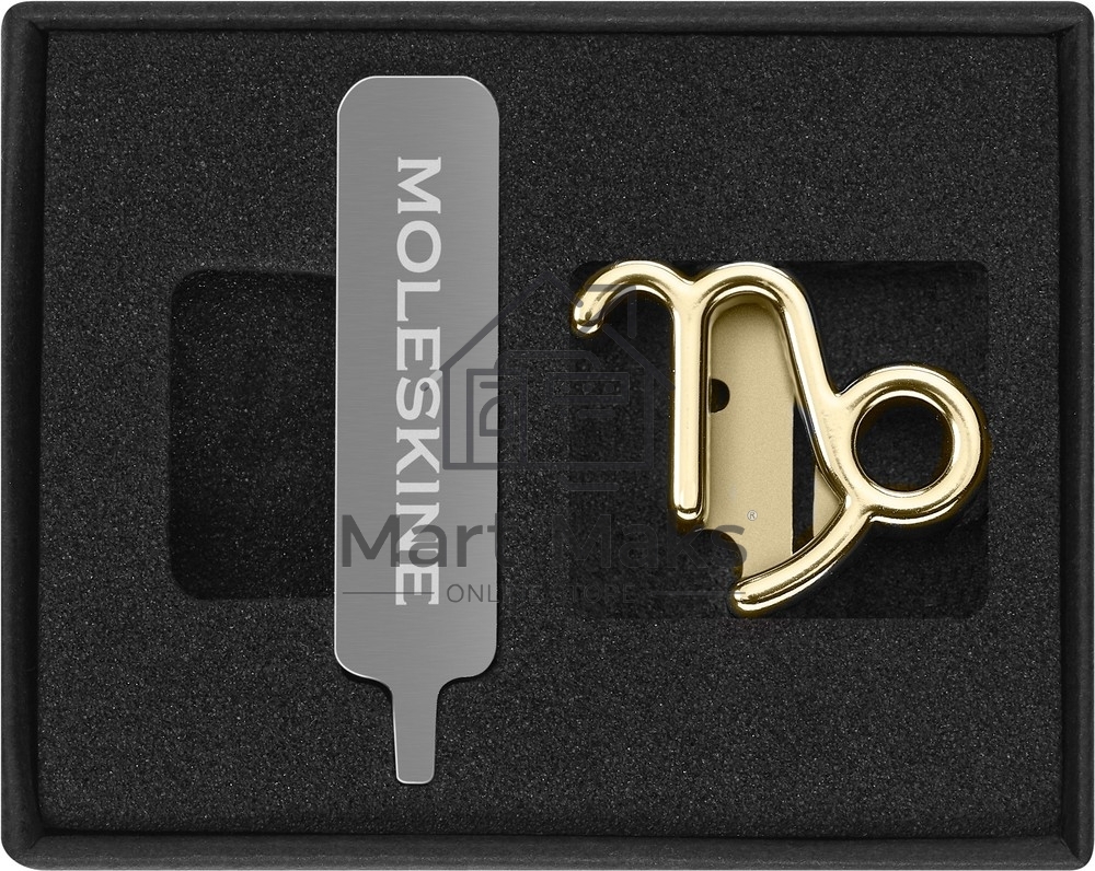 Шильд-символ Moleskine Zodiac Козерог, металл, золотистый, коробка с европодвесом, PINCAPRICORNGOLD