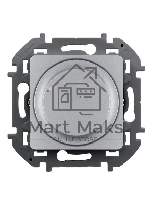 Светорегулятор поворотный Legrand без нейтрали, 300 Вт, алюминий