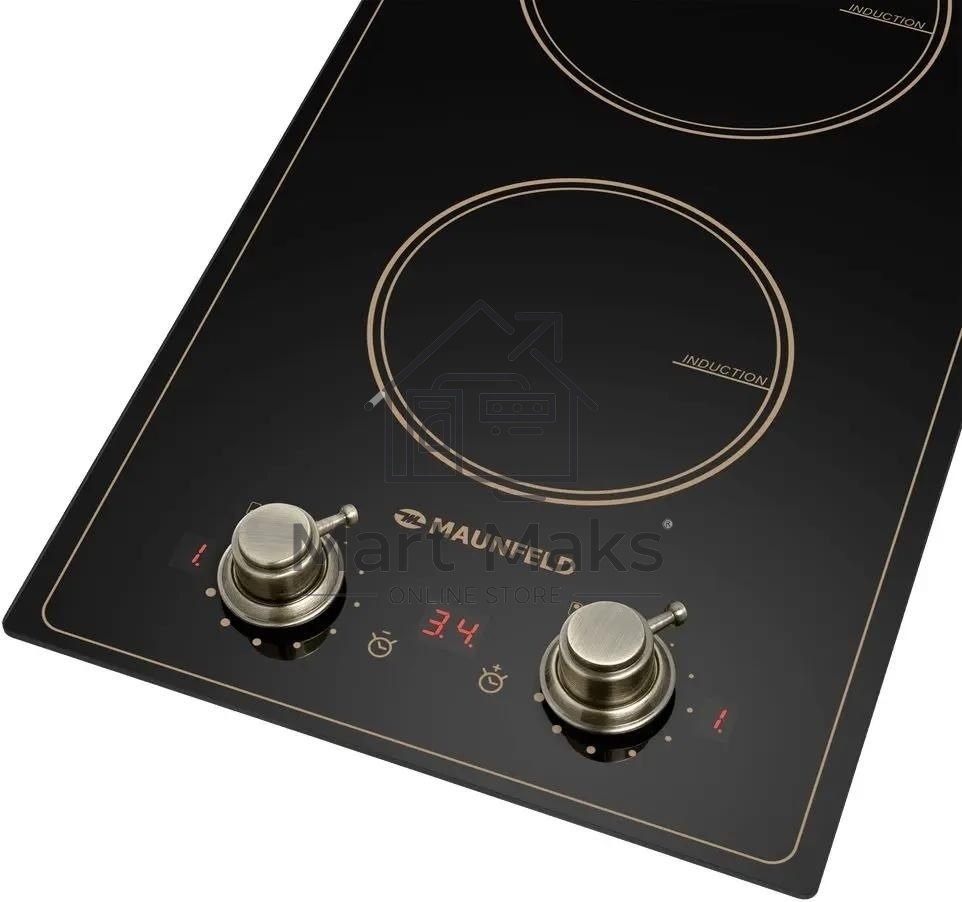 Индукционная варочная панель Maunfeld CVI292MBKBR, конфорок: 2 шт., стеклокерамика, независимая, черный