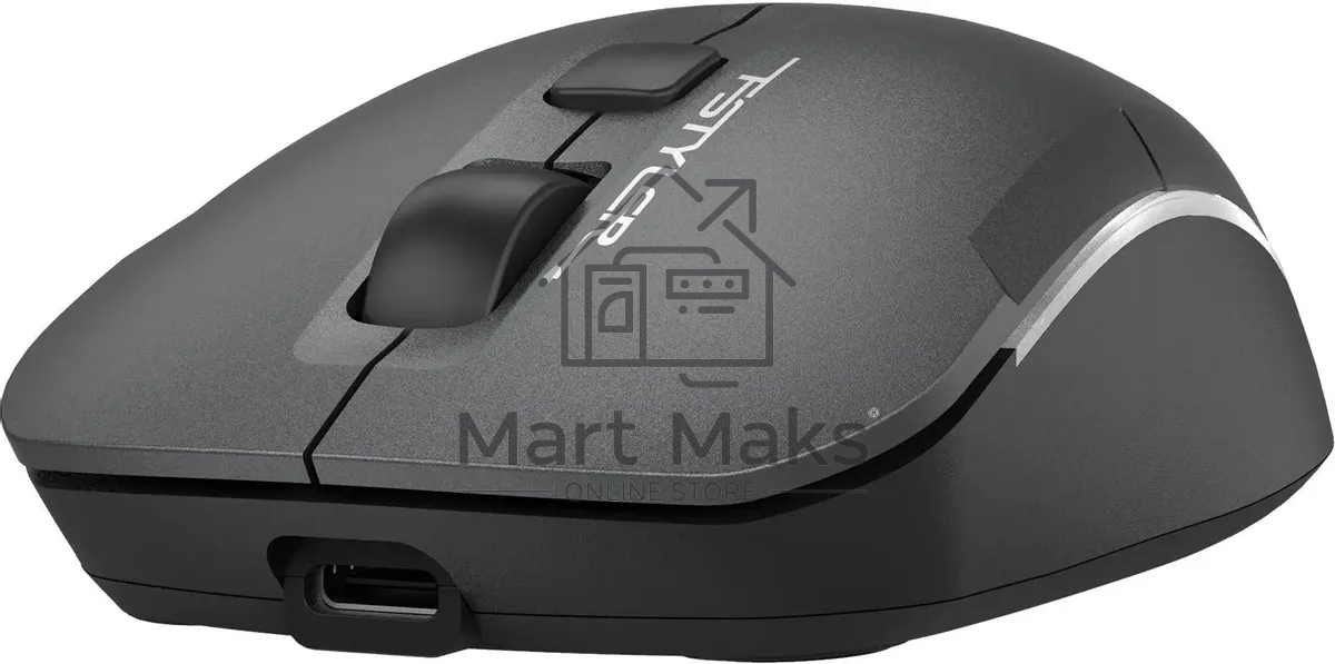 Мышь беспроводная A4Tech Fstyler FB26CS Air2 серый/черный, 2000 dpi, радиоканал, Bluetooth, USB, кнопки - 4