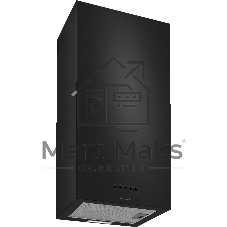 Вытяжка пристенная цилиндрическая Weissgauff Box 40 PB черный, 40 см, 900 куб. м/ч, 58 дБ