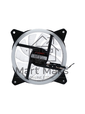 Вентилятор для корпуса Gembird D12025S12L-CF черный, 120 мм, 1200 об/мин, 20.5 дБ, 3 pin