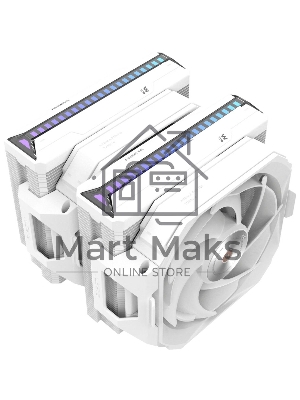 Кулер для процессора Alseye W700-W(USA) белый, 120 мм, алюминий/медь, 2200 об/мин, 35.3 дБ, 4 pin, 230 Вт, 159 мм