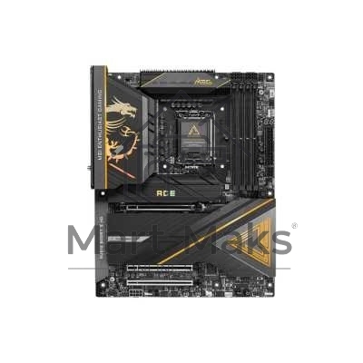 Материнская плата MSI MEG Z890 ACE, LGA 1851, Intel Z890, 4xDDR5, 4xSATA, 5xM.2, 1xPCIe 5.0 x16, 1xPCIe 5.0 x8, 1xPCIe 4.0 x4, 1xHDMI, 1x 10Gb LAN, 11xUSB-A 3.2 Gen 2, 2xUSB-C 3.2 Gen 2, 2xThunderbolt 4, 2x3.5 мм, 7.1, ATX
