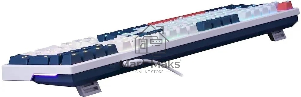 Клавиатура Redragon Whisper (71964) проводная, USB, белый + синий