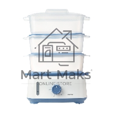 Пароварка электрическая Centek CT-1462 9л 1050Вт, таймер 60 мин, 3 контейнера, чаша для риса, резервуар 1,5л.