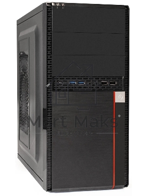 Компьютерный корпус Minitower ExeGate MA-371X-UNS450 (mATX, БП UNS450 с вент. 12см, 2*USB+2*USB 3.0, аудио, черный)