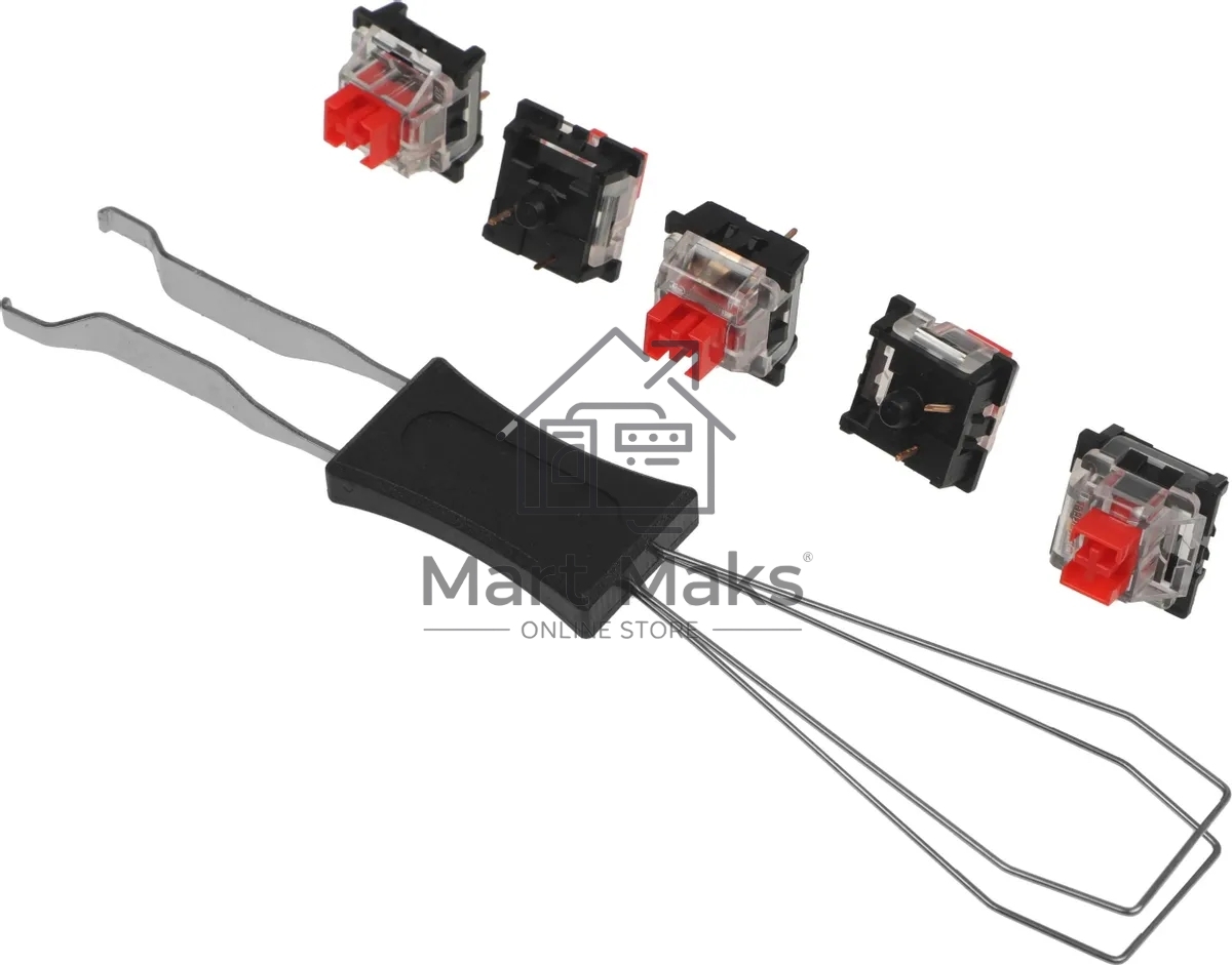 Клавиатура проводная REDRAGON Fizz RU,Rainbow,красные свитчи, механическая