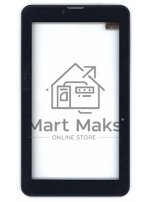 Сенсорное стекло (тачскрин) для Irbis TZ714, черное с рамкой