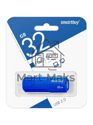 Флешка USB Smartbuy R/W 32Gb CLUE Blue (SB32GbCLU-BU)